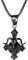 JewelryWe Satanische Ziegenkopf Halskette Herren: Schwarz Edelstahl Umgekehrt Kreuz Petruskreuz Ziege Kopf Anhänger Kette mit Pentagramm Leviathan Kreuz Gothic Punk Satan Wicca Amulett Schmuck Männer