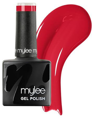Mylee Gel Nail Polish 8ml [Break A Red] - UV/LED Soak-Off Nail Art Manicure Pedicure for Professional, Salon & Home Use [Red Range] - Long Lasting & Easy to Apply