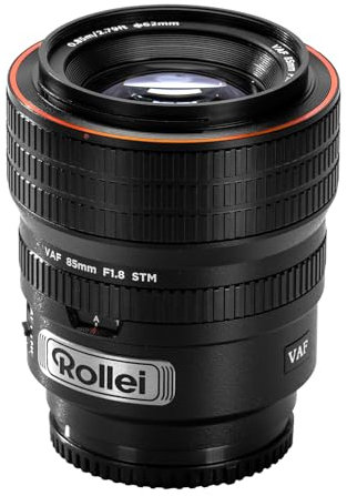 Rollei AF 85 mm F/1.8 Vollformat Objektiv für Sony FE mit STM-Autofokus | Vollmetall Gehäuse 477g Kompatibel mit APS-C FX30/ZV-E10/A6000–A6700/A5000/A5100 und Full Frame ZV-E1/FX3/A1/A1II/A9/A7 Series