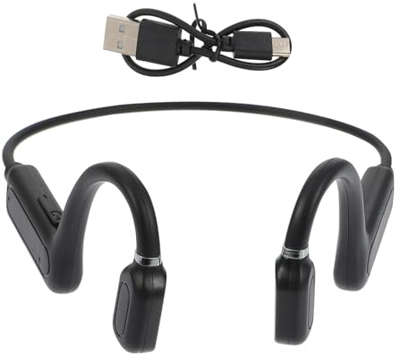 Operitacx Wireless 5.0 Wireless Headphones Open Ear Headset Sweatproof with Ear Hook for Running Sports and Outdoor Activities