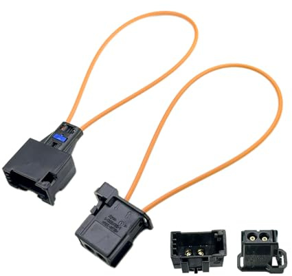 SEYUGOPTI Faser Optic Loop Connector Diagnosegerät Werkzeug, Die Glasfaser Optische Schleife Bypass männlich weiblich Adapter für Autoradio und Audio für Porsche