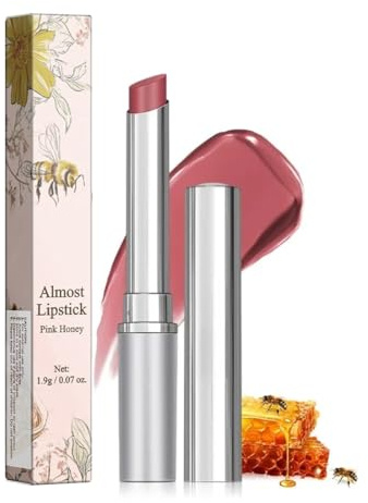 QEXUJOW Baumes à lèvres,Baume à lèvres au miel, hydratant et nourrissant, adapté aux lèvres sèches (rose).