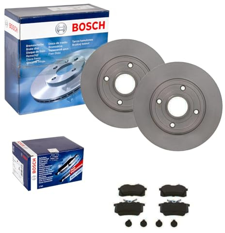 Bremsscheiben + Beläge hinten | 0986479007 + 0986494600 passend für Megane 2 Clio 3 Grand / Modus