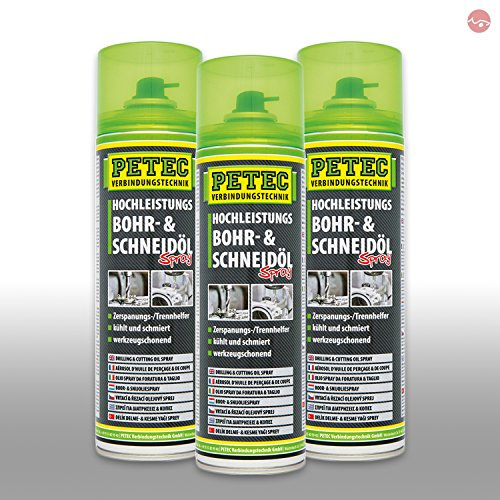 Petec_bundle 3X PETEC BOHR- und SCHNEIDÖL Spray Dose Bohröl Schneidmittel 500 ML 73050