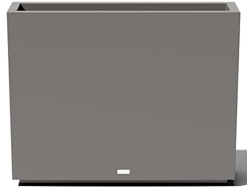 Veradek Block Series Medium Indoor/Outdoor Span Planter (30 H x 10 W x 38 L, Grey)
