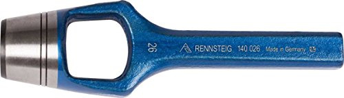 Rennsteig Henkellocheisen (Ø 70 mm, Locheisen, Lochstanzer, Stanzer für Gummi, Leder, Filz, Kunststoff, Kork, Stoff, Stanzwerkzeug) 1400700