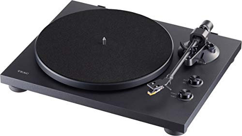 Teac TN-280BT 2-speed Belt-drive turntable, with Bluetooth, Phono equalizer, Outputs for Phono, Line and Bluetooth, Aluminum die-cast platter, anti-skating mechanism. Black, Walnut