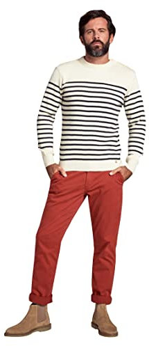 Armor Lux Herren Pull Marin Molene Héritage Homme Pullover, Natur/Schiff, Small