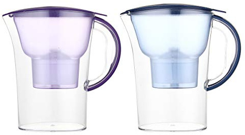 TuToy Water Kettle Filter Jug Activated Carbon Tap Purify Purifier Bottle Dispenser - Purple