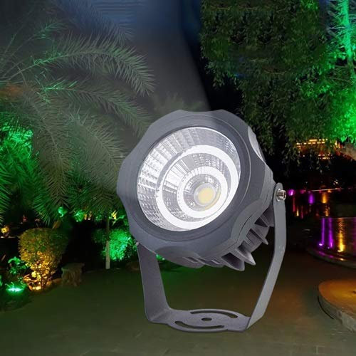 Skingk Projecteurs d'extérieur Led Imperméable Arbre Lumière Pelouse Haute Puissance Ronde Projecteur COB Super Bright Shoot Arbre Lumière d'inondation Haute Puissance Projecteur Basse Consommation