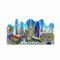Barcelona Spanien 3D Wahrzeichen Kühlschrankmagnet Harz Reise-Souvenirs, handgemacht, Heim- und Küchendekoration, Barcelona Kühlschrankmagnet, Sammlung, Geschenk