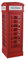 Retro Vitrine Englische Telefonzelle Rot Vitrinenschrank Standvitrine Schrank 120cm mxa091 Palazzo Exklusiv