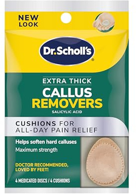 Dr. Scholl's Extra Thick Callus Remover, 4ct // Helps Soften Hard Calluses and Cushions for All-Day Pain Relief