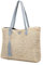 RUSTOO Sac fourre-Tout en Paille PU Souple de Grande capacité Sac à Main de Plage d'été pour Femmes avec Sacs à bandoulière à Gland