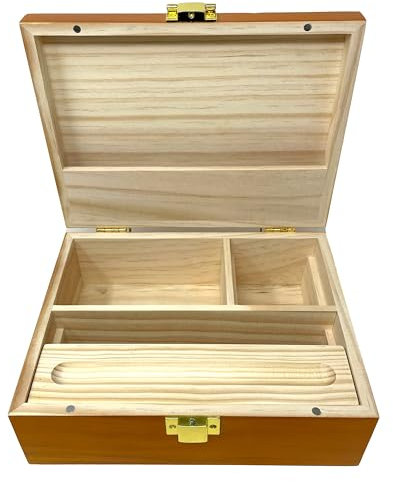 Rigasz Skull Deluxe Wooden Rolling Box
