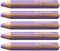 STABILO - Buntstift, Wasserfarbe & Wachsmalkreide - woody 3 in 1 - 5er Pack - pastelllila