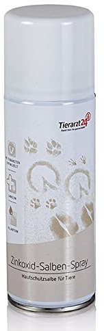 Tierarzt24 ZINKOXID-SALBEN-Spray dient zum Schutz von beanspruchter Haut - 200 ml