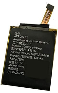 Zgszmall 3.8V 370mAh APP00222 Replacement Battery For Fossil Q Explorist Gen3 Armani ART5004 Watch Battery