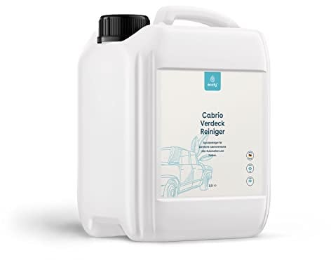 eco:fy Cabrio Verdeck Reiniger Reinigungsmittel Spray zur Reinigung von Cabrio-Dach aus Stoff, Leder, Kunststoff, Kunstleder lösemittelfrei palmölfrei (2,5 l)