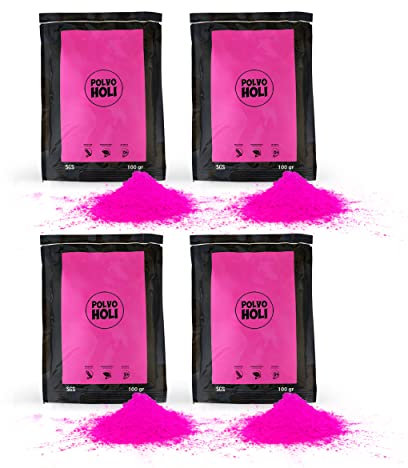 POLVO HOLI – Babyparty-Paket, 4 Beutel à 100 g – verrät das Geschlecht des Babys. (Rosa)