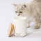 LucyBalu® Luftdichte Katzenfutter Aufbewahrungsbox | Tierfutterbehälter für Katzen | Katzenfutter Dose | Trockenfutter Aufbewahrungsdose mit Deckel | Katzen Leckerli Dose | Katzen Futterbox | Weiß
