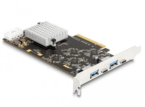 DeLOCK USB-Controller PCI Express x8-2X USB 3.2 Gen 2x2 Typ C + 2X USB 3.2 Gen 1 Typ A