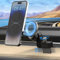 BRIMFORD Support pour téléphone Tesla Modèle 3 Modèle Y Support magnétique pour téléphone Compatible avec iPhone12/13/14/15 Support de téléphone Ajustable 360° Air Vent Accessoires