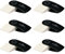 FABER-CASTELL 205076 - Radiergummi Sleeve Mini, schwarz, 6 Stück