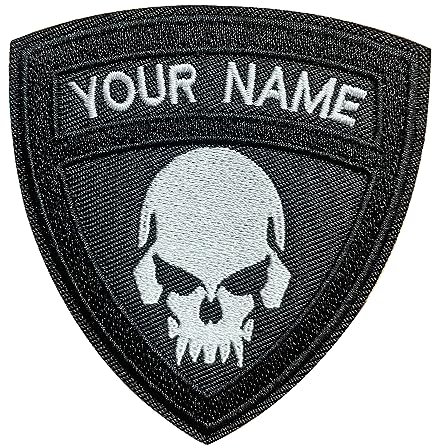 Patch Morale Tattico 2PCS, Patch Nome Personalizzabile con Gancio Fastener, Nastri Nome Personalizzati Morale Tattico Ricamato, Patch Militare per Caps Borse Gilet Uniformi Militari (Style #02)