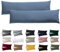 Soifix Seitenschläferkissen Bezug 40 x 145-2er Set Hellblau Kissenbezug mit Reißverschluss 100% Mikrofaser Resistent und Hypoallergen Kissenbezüge für Seitenschläferkissen