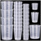 25 Pcs Plastic Measuring Cups, Resin Mixing Cups, Epoxy Mixing Cups, Paint Measuring Cups for Resin, Liquid Beakers Cups 30ml 50ml 100ml