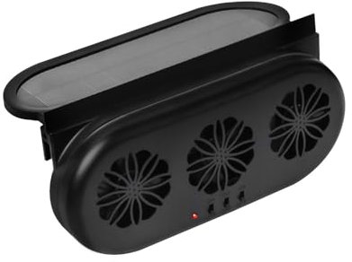 Ventilador de refrigeración del coche, ventilador del vehículo energía solar USB ventilación aire coche con tubo de succión remolino para vehículos intercambio de aire y enfriamiento rápido