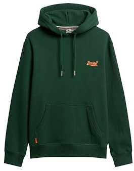 Superdry Herren Essential Hoodie mit Logo Emaillegrün S