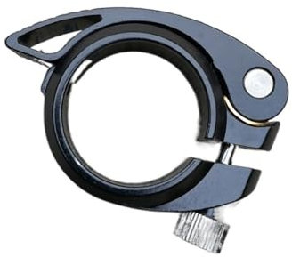 Sattelklemme Aluminium Legierung Fahrrad Sattelstütze Klemme 35 38 40 40,8 41mm MTB Rennrad Radfahren Sattelstütze Klemme Schnellspanner fahrrad Ersatzteile Sattelkloben(38mm black)