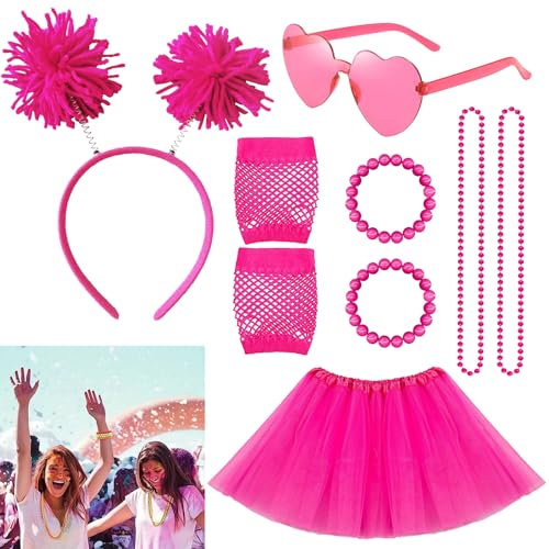 APPCXOKL Tutu Rose Femme - Jupe Tulle Femme Élégante, Jupe en Tulle Amusante et Polyvalente - Idéale pour des Événements et Festivités Variés.