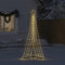 IKAYAA Luces Árbol de Navidad con Estrella, Arbol Navidad Exterior Led, 339 LED Impermeables luz 8 Modos, Arbol Navidad Led 182 cm, Blanco cálido, Decoración Navidad Jardín Exterior