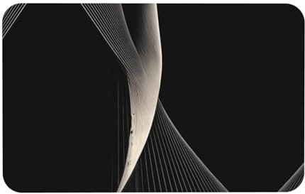 PHAYAH Phayahabstract - Zerbino con curve, 40 x 80 cm, per patio, ingresso, garage, cucina, doccia, patio, casa, portico