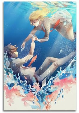 LIRAHRNNKA Poster d'anime « Your Lie in April » - Impression sur toile - Décoration murale moderne - Pour salon, chambre à coucher - 50 x 75 cm - Style sans cadre