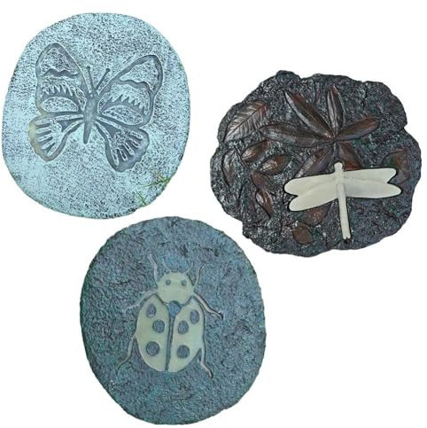 Resin Stone Decorative Stepping Stone, Glow-in-The-Dark Celtic Compass Decorative Stone, Memorial Garden Stone,Yard Decoration – Beautiful Lawn/Garden Stone