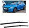 Auto Scheibenwischer für Peugeot 208 P21 MK2 2019-2023 24''+16, Frontwischerblätter Windschutzscheibe Leiser Wischerarm Wischerblatt Scheibenreiniger