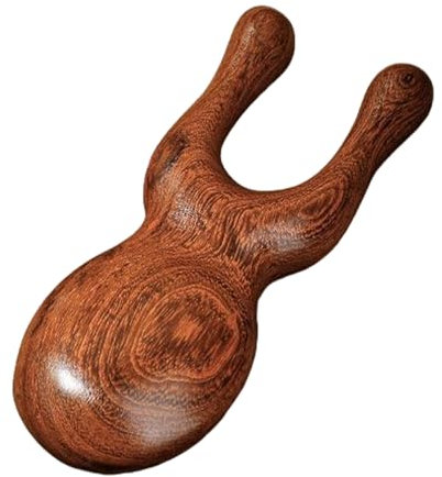Masajeador facial de madera – Masajeador de terapia de sándalo, cómodo masajeador con superficies lisas, cara, ojos, cuello, espalda y cuerpo, masajeador de meridiano de cabeza