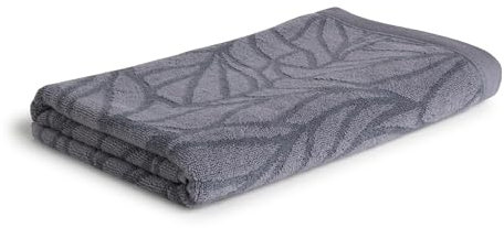 MÖVE Monochrome Organic Lines Duschtuch 67 x 140 cm aus 80% Baumwolle/ 20% Viskose aus Bambus-Zellstoff, Stone