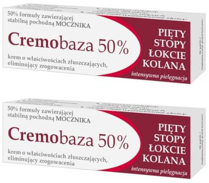 Cremobaza 50% Urea Creme gegen Hornhaut & Schrunden, parfümfrei 30g x 2 kunst, Enthält einen MiL4-Untersetzer.