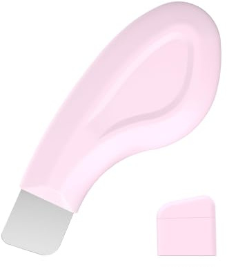 Spunklad Blackhead Remover Tool, Silicone Face Scraper for Deep Cleansing, Skin Scrubber Face Spatula, Nose Blackhead Remover, Skin Care Tool for Men and Women (Pink) (Pink)