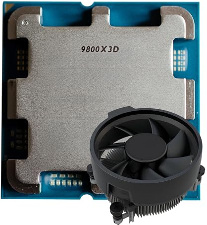 SIMPLETEK - Procesador CPU 9700X3D - AM5 - Hasta 5.20 GHz - 8 núcleos/16 hilos - Versión con gráficos integrados - Disipador incluido