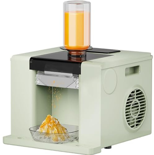 KJHYYPP Machine à Glace pilée Professionnelle 280 W, Refroidissement par air, Machine à Granita électrique, capacité de la Bouteille : 750 ML, Nettoyage Facile
