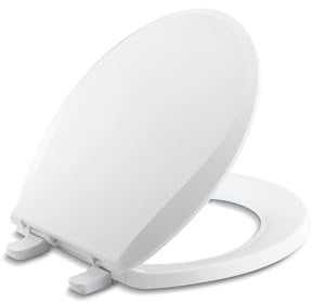 Kohler K-7316-0 Cachet Toilettensitz mit Schnellverschluss und Griffdicht, rund, weiß