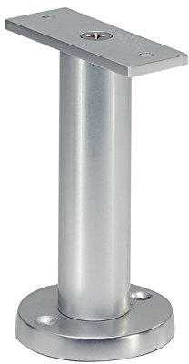Trennwandstütze gerade Auflage, Bodenabst. 100mm,Aufl. 25x70 mm,Edelstahl matt