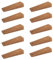 10 x sossai® Türkeil | TSK95 | Türstopper (10 Stk.) aus Hartgummi | Farbe: Kork