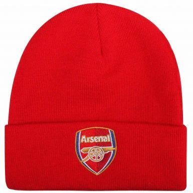 Arsenal Offizielle FC (Premier League) Wappen Bronx Mütze, Rot/Ausflug, einfarbig (Getaway Solids), Einheitsgröße